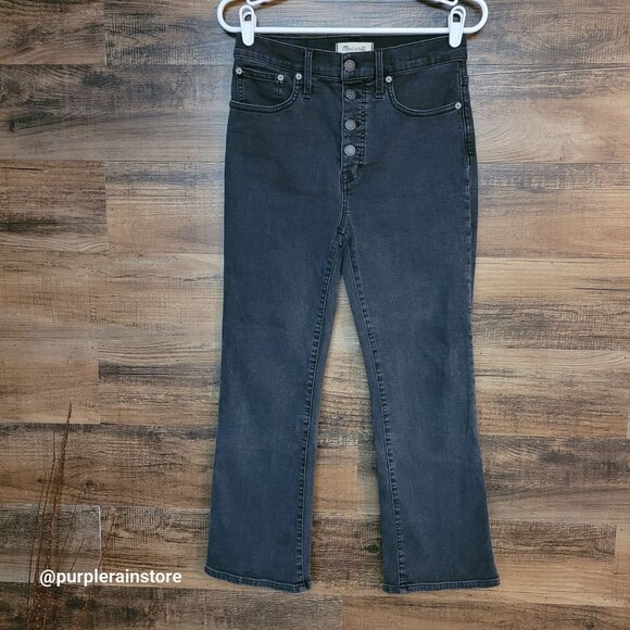 Madewell Jeans 28 Cali Demi Bootcut Hi Rise Bellspring Wash AA897 Tummy Control - Picture 1 of 13